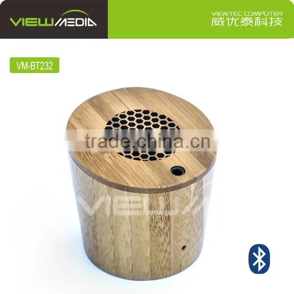 VM-BT232 Portable Microphone Speaker Retro Wireless Speaker Wooden