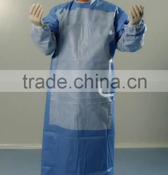 Disposable SMS Nonwoven Fabric Medical Surgical Gown Operation Gown photo-2