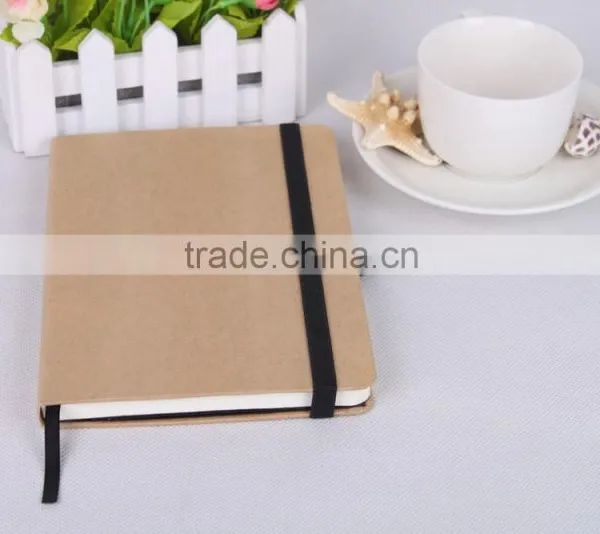 Hardcover Note Book With Black Elastic Strap photo-2