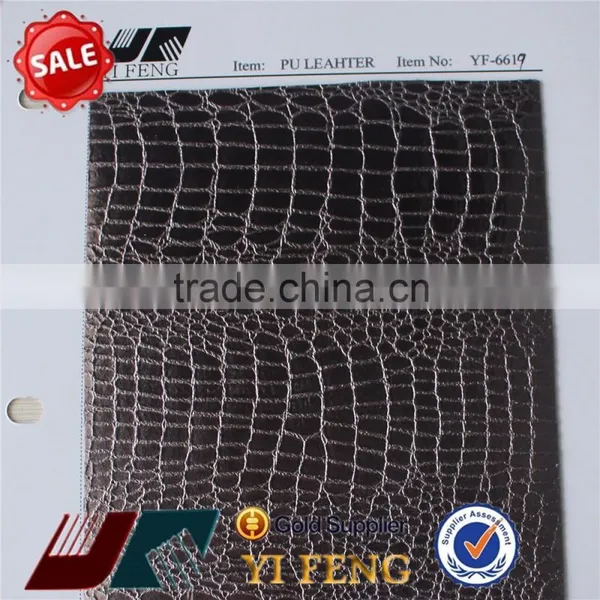 Leather With Metallic Foil
