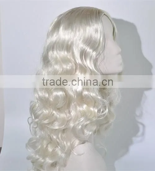 Pretty Long Kinky Curls Wig Synthetic Blond Costume Wig N266 photo-2