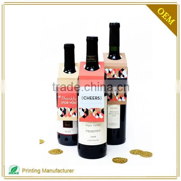 Wholesale Cheap Custom Paper Bottle Neck Hang Tag With High Quality photo-3