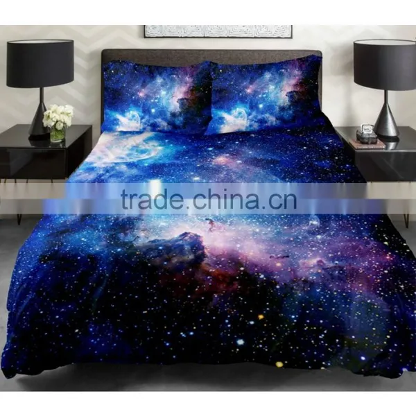 Blue 3D Bedding Sets Silver Grey Bedclothes Big Flower Bed Linens 3d Duvet Cover Set photo-2