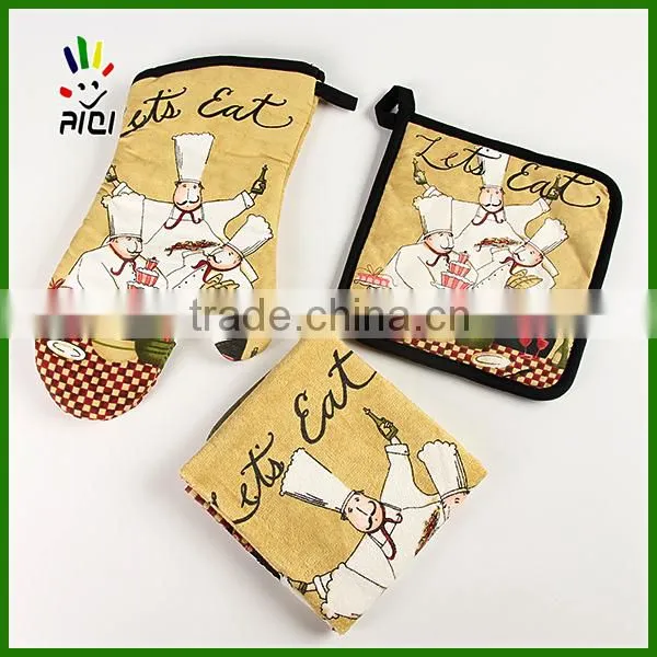2pcs Kitchen Set/oven Mitt/pot Holder