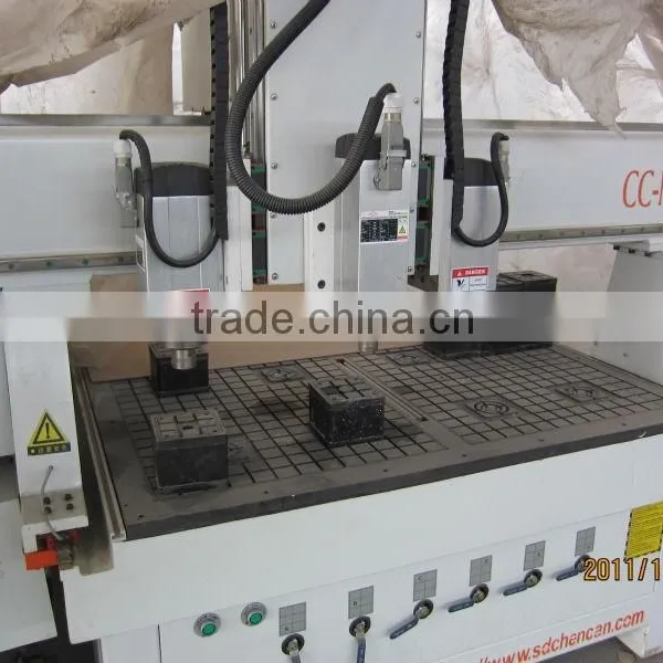 China 4Axis 1325 ATC HSD Spindle CNC Router Machine Wood Machine With Rotary photo-6