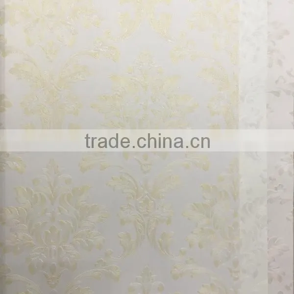 Embossed Wallpaper With Beautiful Pear Gloss European Flowers photo-6