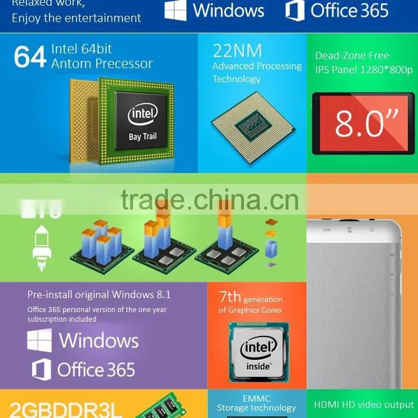 8 Inch Windows 8 Tablet PC With Intel CPU photo-3
