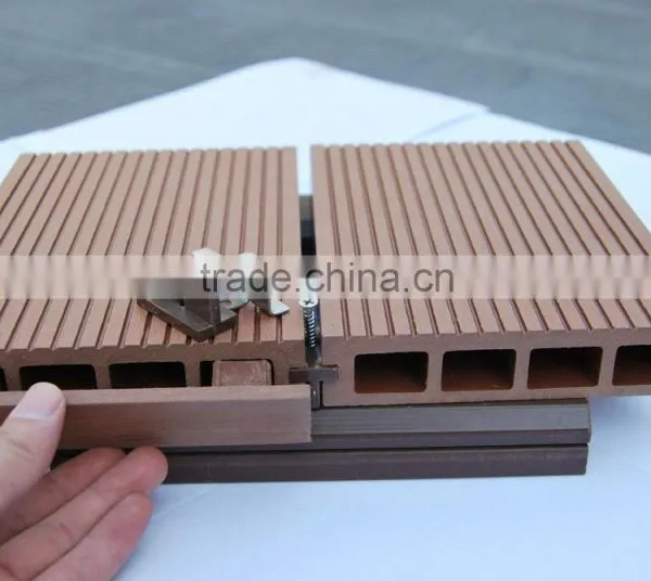 Durable wood plastic composite clips decking screws