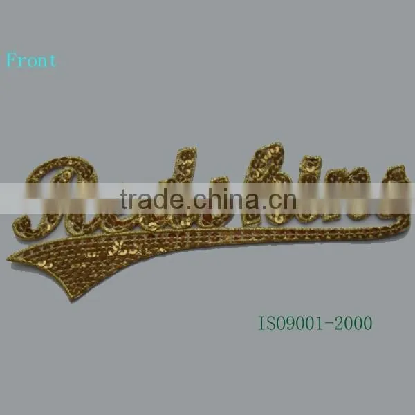 2015 Popular Sequin Letter Applique photo-6