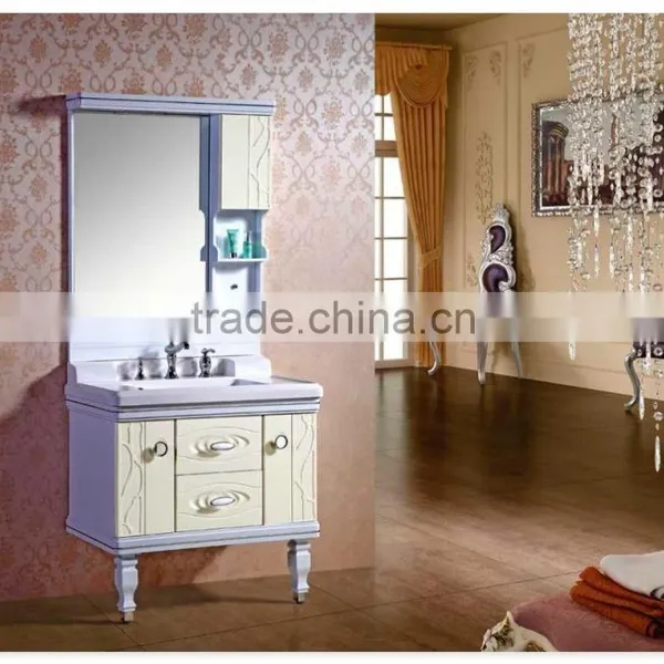 Modern Design High Quality Pvc Bathroom Mirrored Cabinet photo-2