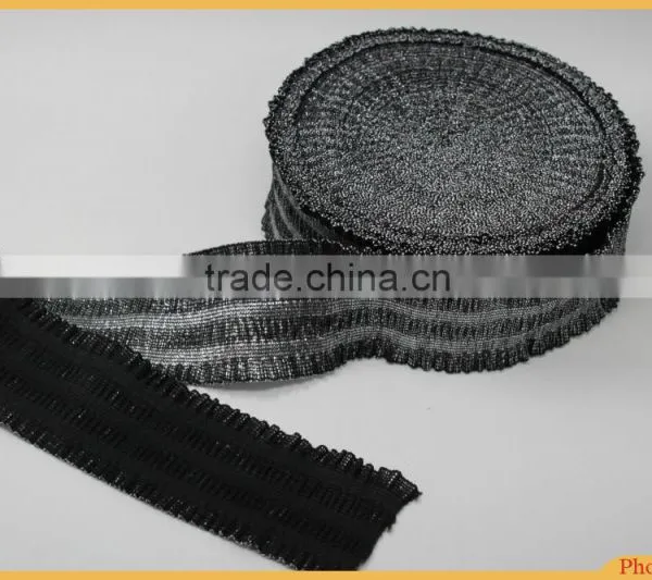 New Design Lurex Jacquard Elastic Webbing photo-3