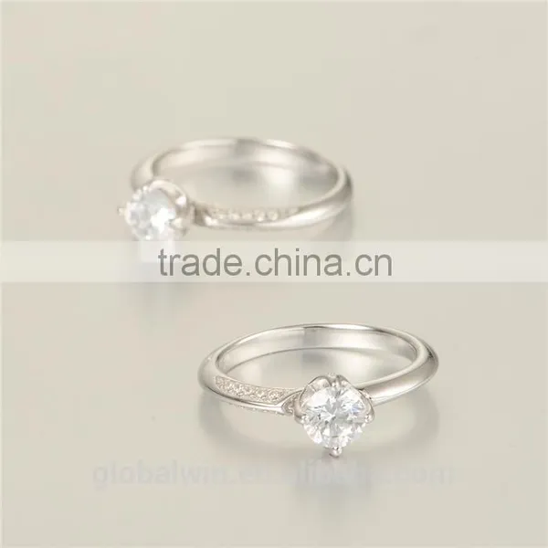 925 Latest Simple Design Ladies Coustume Jewelry Italian Silver Rings photo-4