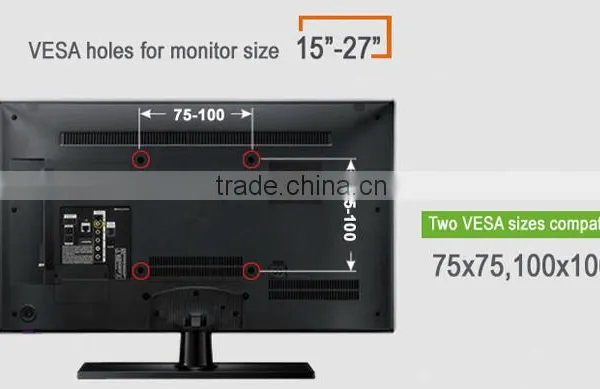 Gas Spring Dual Monitor Arm Monitor Mount Vesa Desk Mount photo-5