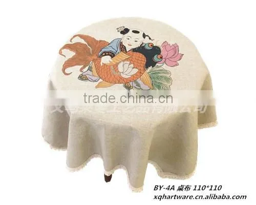 Wholesale Custom Digital Printed Fabric Tablecloths / Table Cloth photo-3