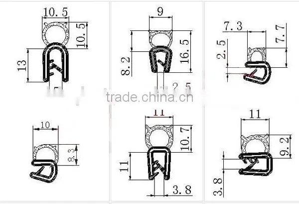 China Supplier EPDM Rubber Car Door Seals photo-3
