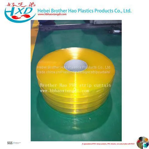 Anti-insect Flexible Transparent Ribbed Vinyl Plastic PVC Strip Curtain photo-2