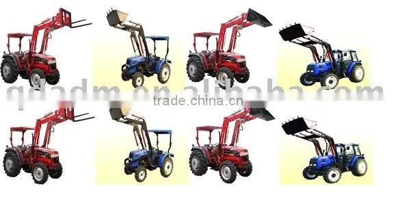 Front loader with 4 in 1 bucket