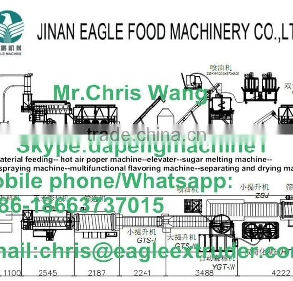 Automatic Popcorn Machine Production Line Cheese Flavored Energy Saving Stainless Steel for Sale photo-3