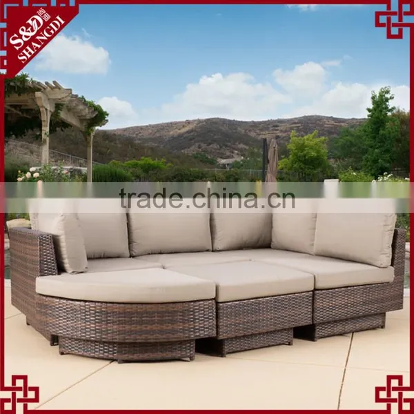 Flexible Combination Rattan Handcraft Outdoor Patio Used Sectional Sofas photo-2