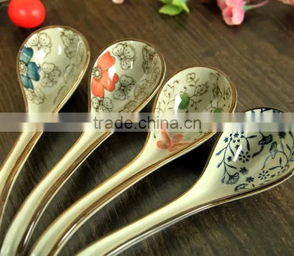 SP-1545 Haonai High Quality Ceramic Spoon, Ceramic Soup Spoon photo-5