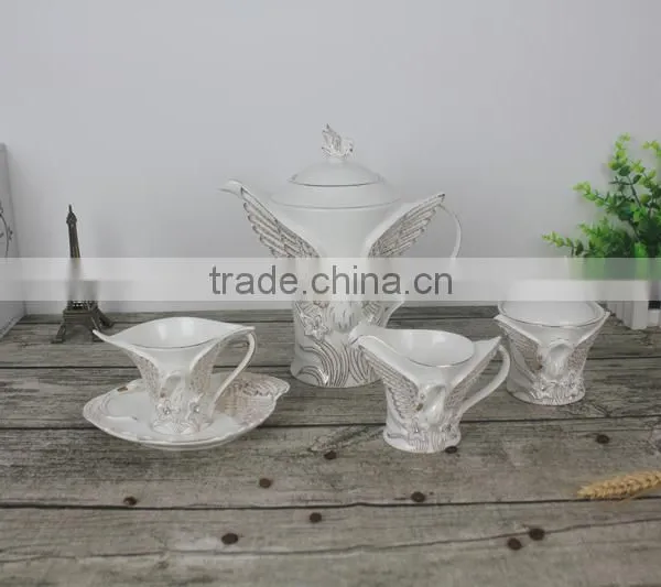 Eco-feature Stockage Golden Classical Coffee Cup Set photo-3