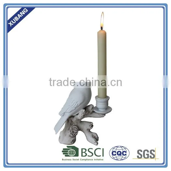 Wholesale High Quality Fashion Bird And Twig Poly Resin Candle Holder photo-2