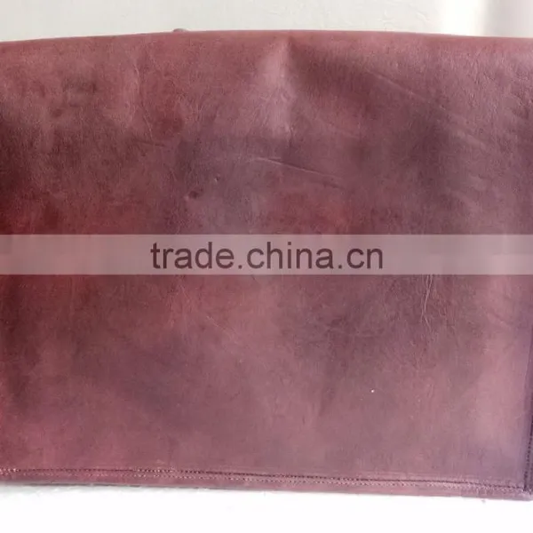 High Quality Handmade Vintage Pure Goat Leather Business Briefcase photo-2
