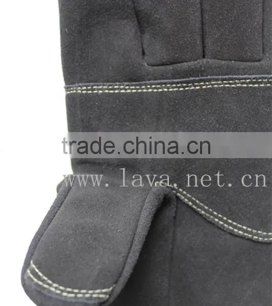 Cow Split Leather Roping Gloves/Outdoor Gloves for Fast Roping photo-3