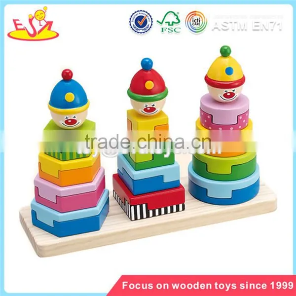 Wholesale Wonderful Toddler Wooden Stacking Toy Bring Fun Baby Wooden Stacking Toy W13D044 photo-4