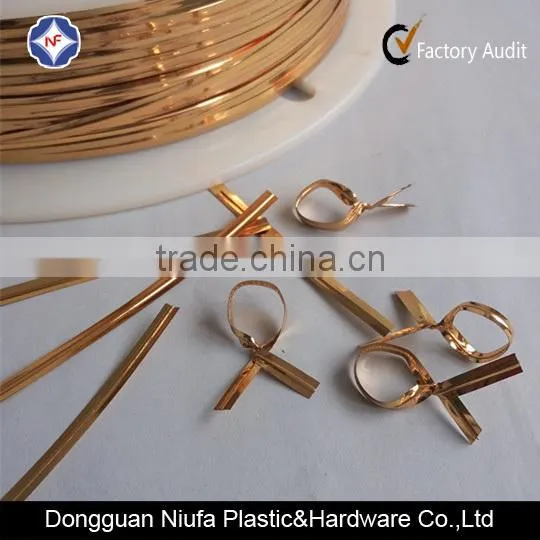 Gold Plastic Coated Twist Tie For Automatic Machine photo-4