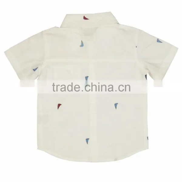 Organic Cotton Plain Style Shirt New Fashion Kids Shirt and 2017 New Style Fancy Baby Clohing t Shirt With Boys Shirt Top Design photo-2