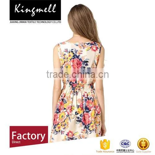 Hot Sale Fancy Digital Print Floral Chiffon Dress photo-3