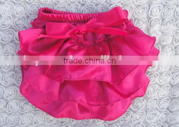 New Design Children Ruffle Bloomers Knit Ruffle Diaper Cover Baby Bloomers photo-5