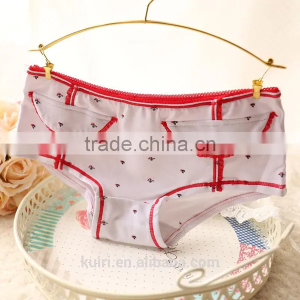 New Cute Pocket Women Cotton Underwear Girl Briefs Sexy Panty photo-6