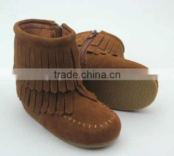 Top - Grade Fancy Girl Suede Winter Boots Faashion for Kids Shoes photo-6