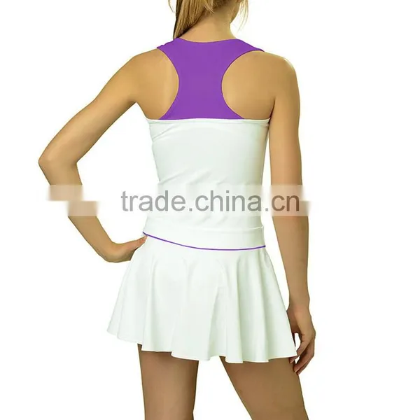 Hot Sale Custom Ladies Tennis Clothes Fitness & Body Building Tennis Dresses Cheap photo-3