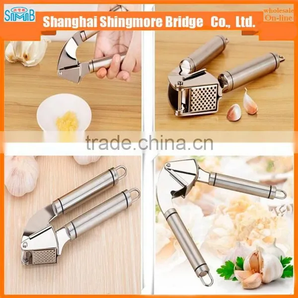 Kitchen Vegetable Fruit Tools High Quality Stainless Steel Garlic Press photo-6