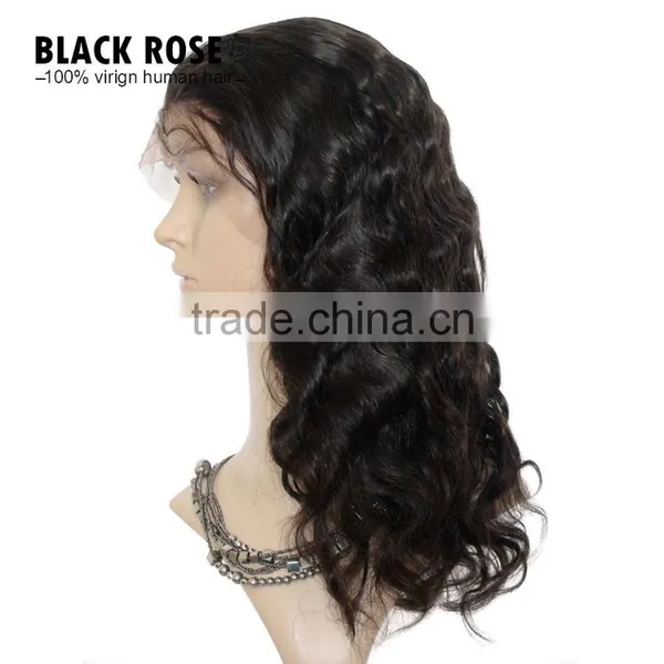 7A Grade Unprocessed Brazilian Virgin Hair Brazilian Body Wave Lace Front Human Hair Wigs photo-6