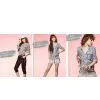 Stripe Can Turn Sleeve Shirt Brim-jjfashion