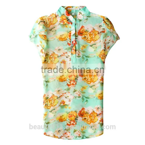 A Blouse With a Blouse and a Short-sleeved Chiffon Shirt SD94 photo-5