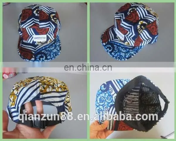 Custom Leather Patch Label 5 Panel/ 5-panel Camper Hat photo-2