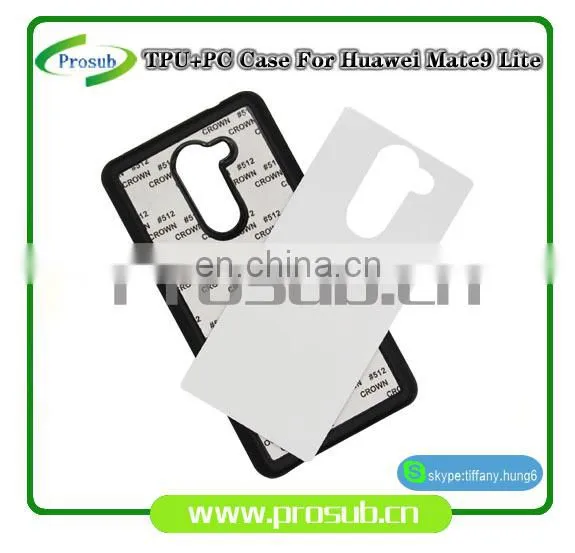 2d Sublimation Heat Transfer PC +TPU Silicon Blank Cell Phone Case for Prosub-Mate9 Lite photo-2