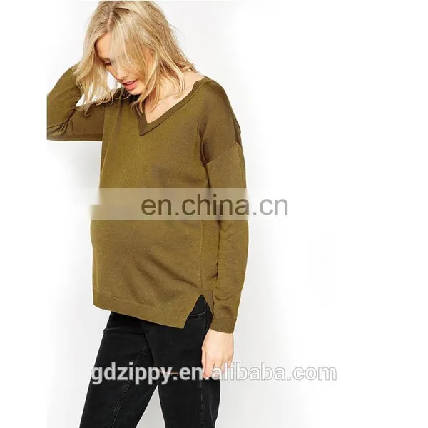 Knit Wear Middle Age Women Maternity Tops photo-2