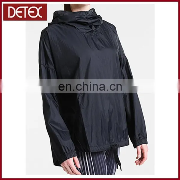 Womens High Quality Cheap Nylon Pullover Windbreaker photo-2