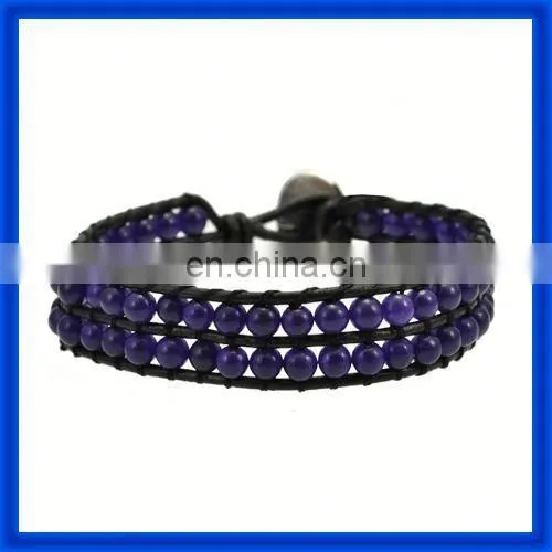 New 2014 Magnetic Clasp Leather Wrap Bracelet TPCL132