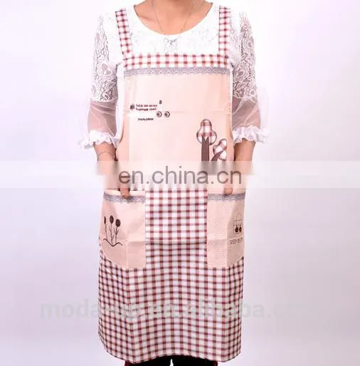 Printed Apron With Plaid for Adult photo-2