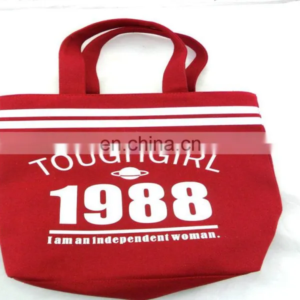 Custom Printed Logo Canvas Tote Shoulder Bag With Handle photo-6
