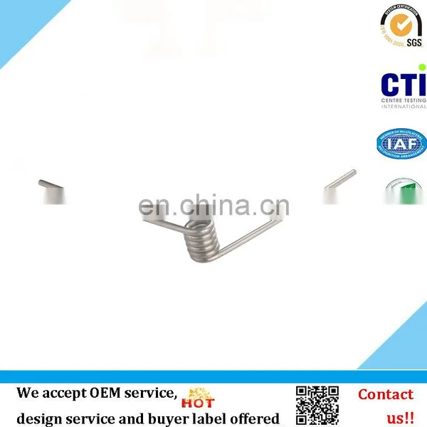 1.5mm factory wholesale metal spring, double torsion spring