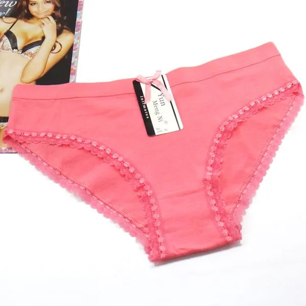 Yun Meng Ni Sexy Underwear Hot Sale Girls Briefs Breathable Cotton Panties For Women photo-3