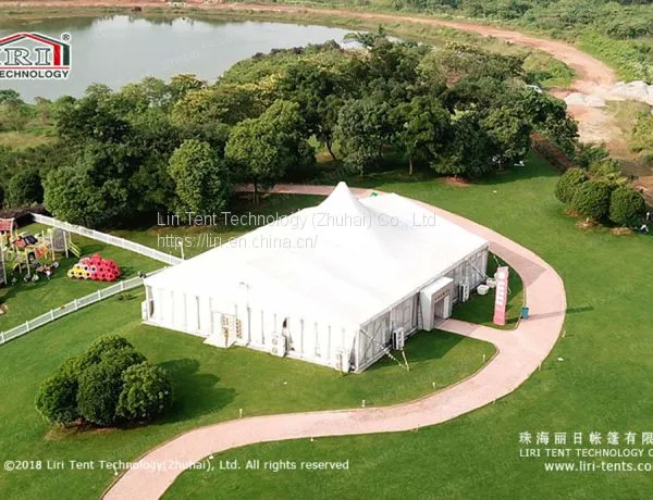 Liri High Peak Tent With Glass Wall for Weddings